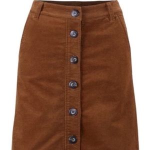 Cabi brown corduroy skirt